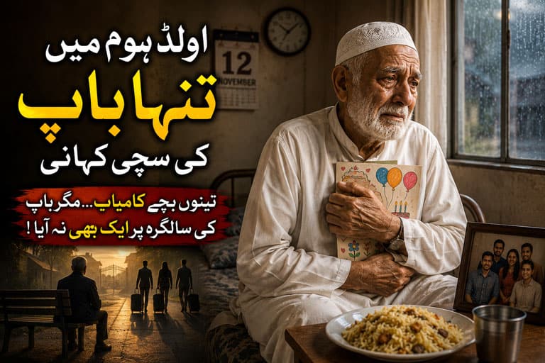 Old Home Mein Tanha Baap Ki Kahani | اولڈ ہوم میں تنہا باپ کی کہانی